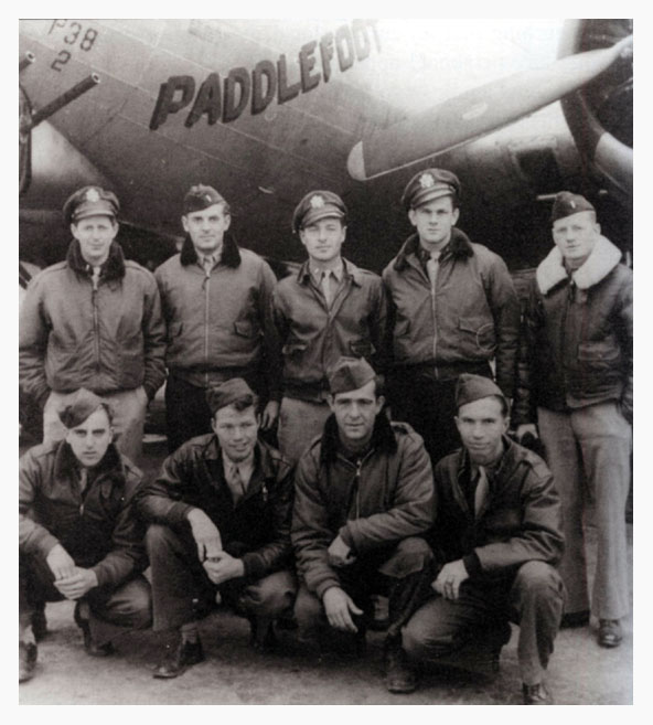 The bomber Dick's crew flew on once.